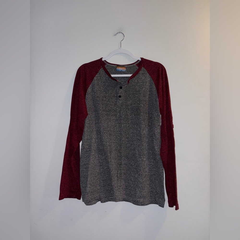 Burnside - Gray Two Toned Longsleeve (Men’s)
